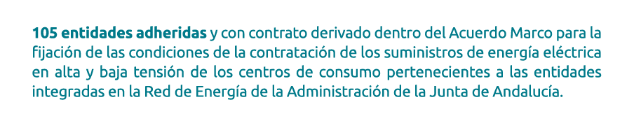 105 entidades adheridas y con contrato derivado dentro del Acuerdo Marco para la fijaci n de las condiciones de la co   