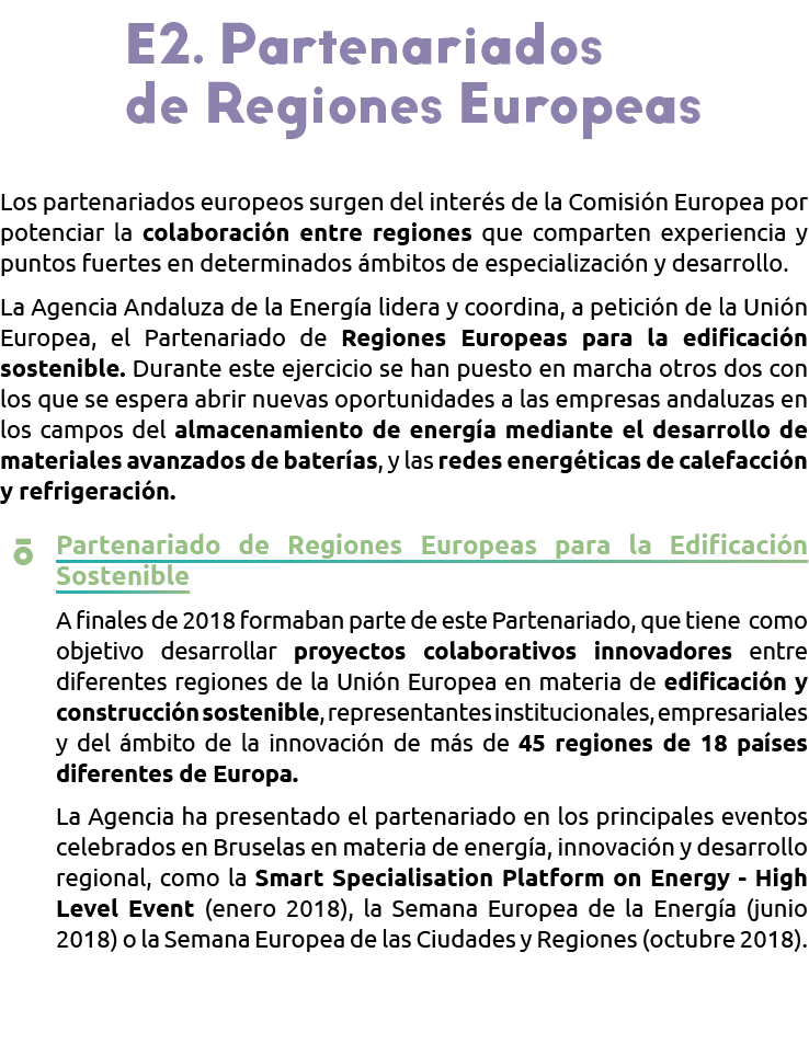  E2  Partenariados       de Regiones Europeas Los partenariados europeos surgen del inter s de la Comisi n Europea po   