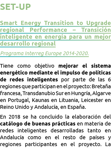 SET-UP Smart Energy Transition to Upgrade regional Performance   Transici n inteligente en energ a para un mejor desa   