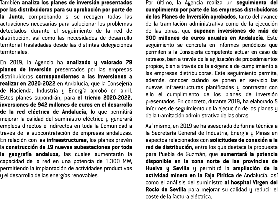 Tambi n analiza los planes de inversi n presentados por las distribuidoras para su aprobaci n por parte de la Junta     
