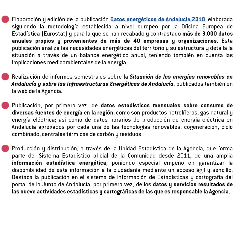   Elaboraci n y edici n de la publicaci n Datos energ ticos de Andaluc a 2018  elaborada siguiendo la metodolog a est   
