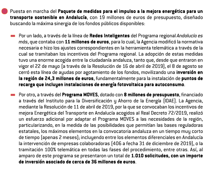   Puesta en marcha del Paquete de medidas para el impulso a la mejora energ tica para un transporte sostenible en And   