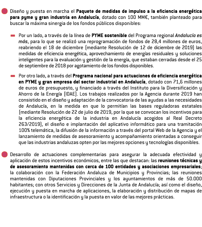   Dise o y puesta en marcha el Paquete de medidas de impulso a la eficiencia energ tica para pyme y gran industria en   