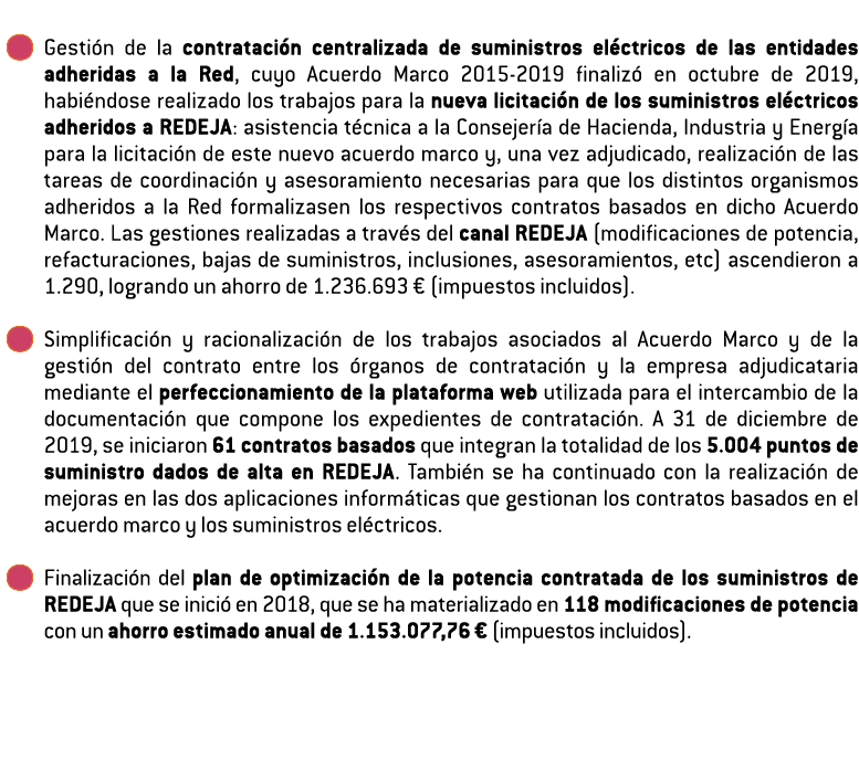   Gesti n de la contrataci n centralizada de suministros el ctricos de las entidades adheridas a la Red  cuyo Acuerdo   