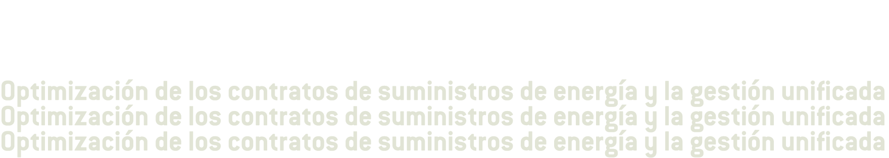 Optimizaci n de los contratos de suministros de energ a y la gesti n unificada Optimizaci n de los contratos de sumin   