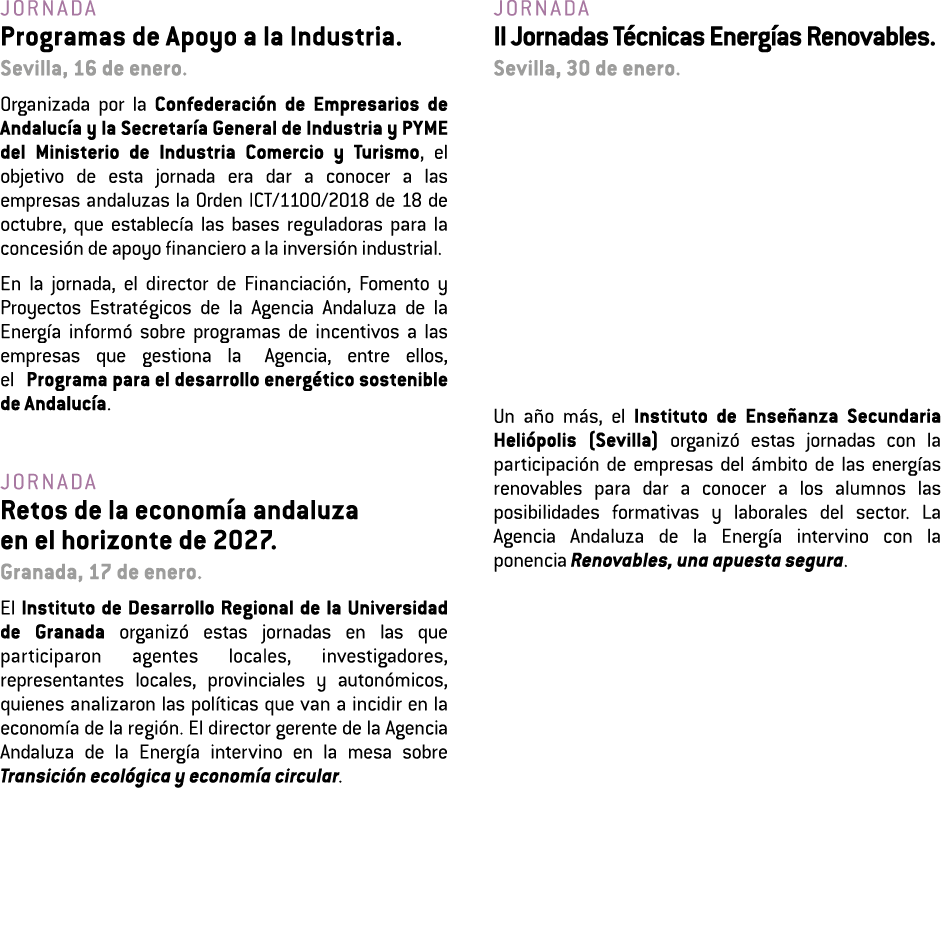 Jornada Programas de Apoyo a la Industria  Sevilla  16 de enero  Organizada por la Confederaci n de Empresarios de An   
