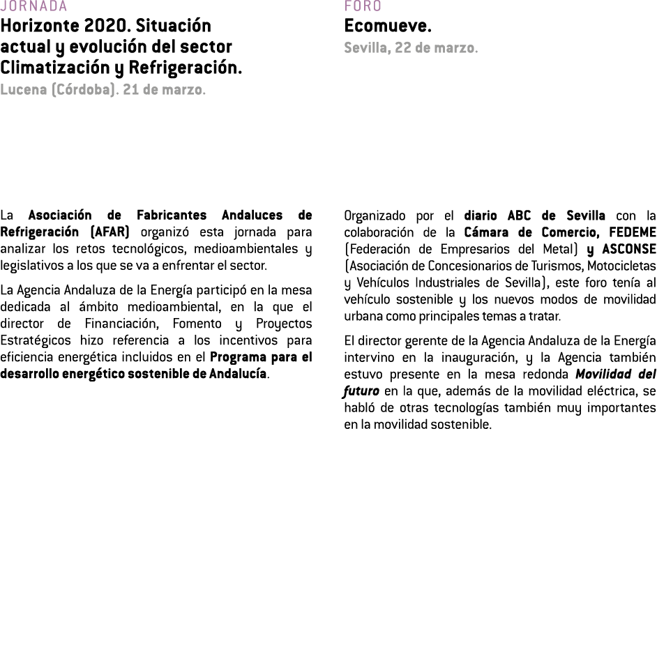 Jornada Horizonte 2020  Situaci n actual y evoluci n del sector Climatizaci n y Refrigeraci n  Lucena  C rdoba   21 d   