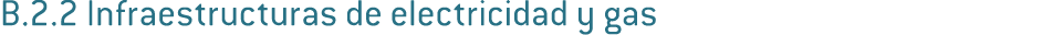B 2 2 Infraestructuras de electricidad y gas 