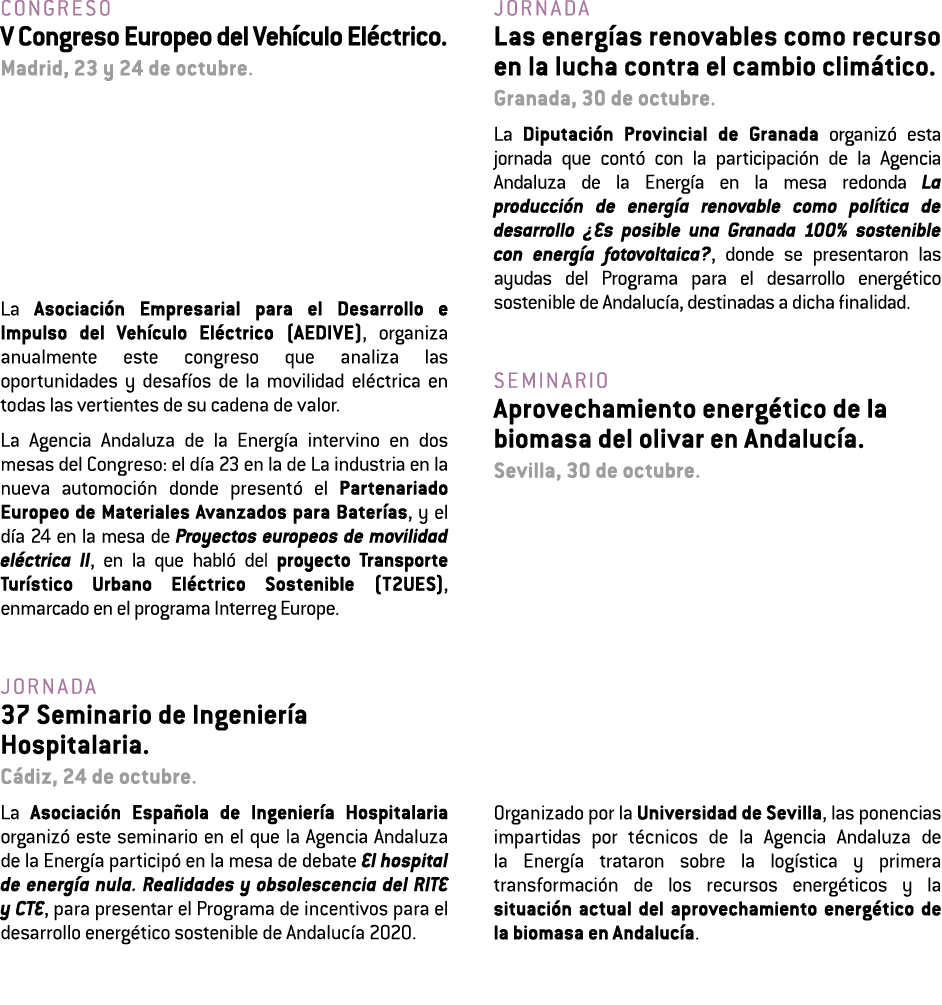 Congreso V Congreso Europeo del Veh culo El ctrico  Madrid  23 y 24 de octubre  La Asociaci n Empresarial para el Des   
