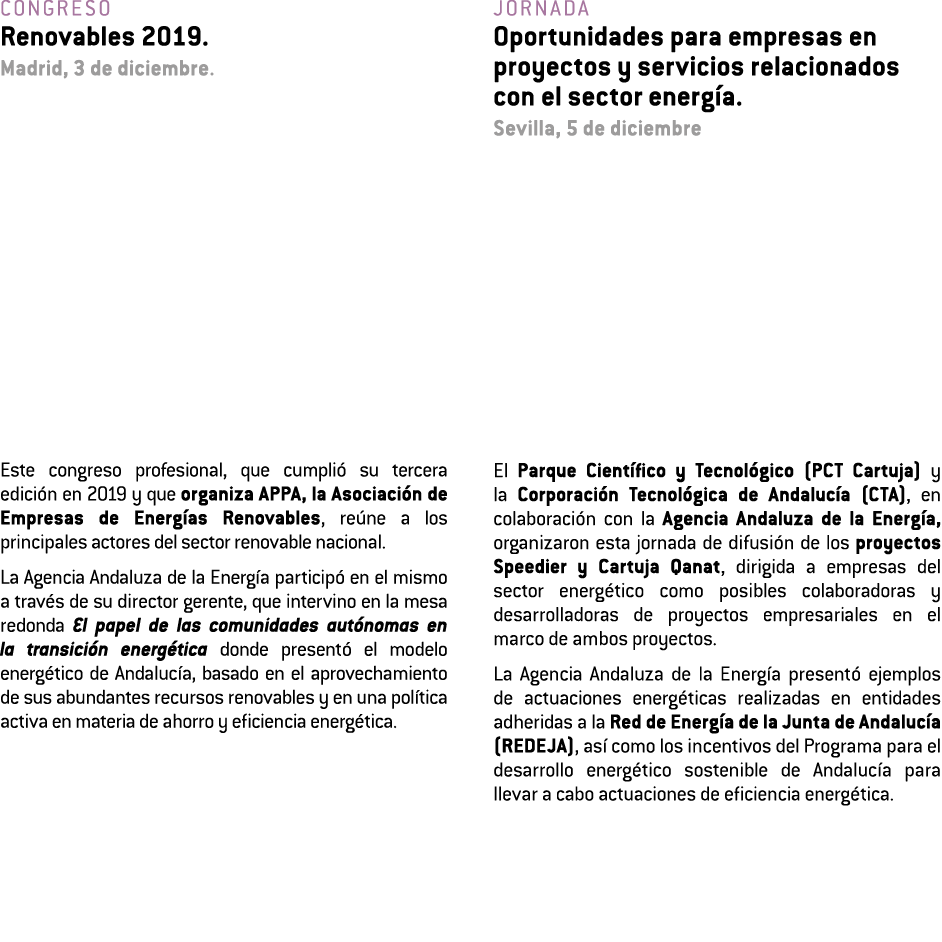 Congreso Renovables 2019  Madrid  3 de diciembre  Este congreso profesional  que cumpli  su tercera edici n en 2019 y   