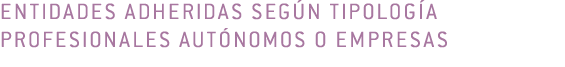 Entidades adheridas seg n tipolog a profesionales aut nomos o empresas 