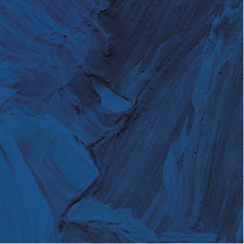 Blue oil paint strokes textured background