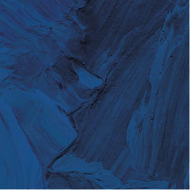 Blue oil paint strokes textured background