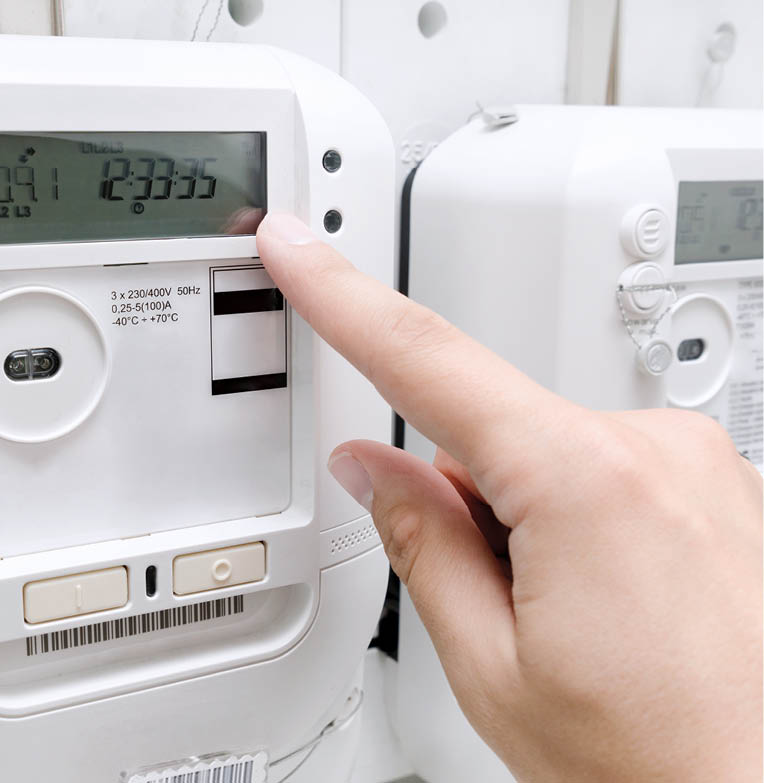 Electric energy meter  Electrical technician servicing unit