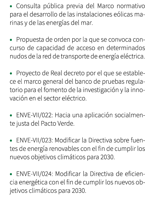 • Consulta p blica previa del Marco normativo para el desarrollo de las instalaciones e licas marinas y de las energ ...