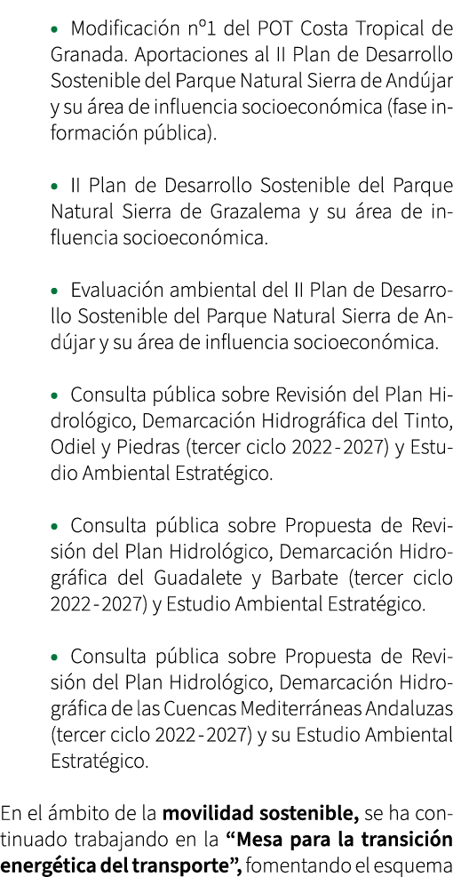 • Modificaci n nº1 del POT Costa Tropical de Granada. Aportaciones al II Plan de Desarrollo Sostenible del Parque Nat...