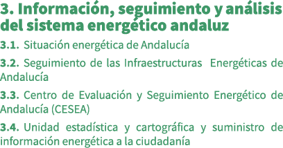 3. Informaci n, seguimiento y an lisis del sistema energ tico andaluz 3.1. Situaci n energ tica de Andaluc a 3.2. Seg...