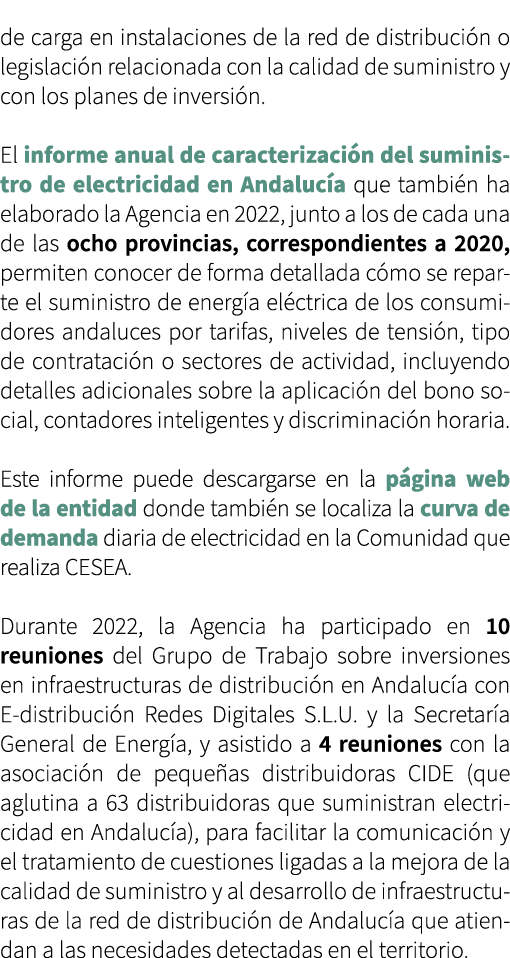 de carga en instalaciones de la red de distribuci n o legislaci n relacionada con la calidad de suministro y con los ...