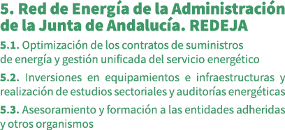 5. Red de Energ a de la Administraci n de la Junta de Andaluc a. REDEJA 5.1. Optimizaci n de los contratos de suminis...