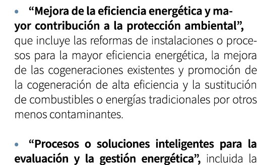 • “Mejora de la eficiencia energ tica y mayor contribuci n a la protecci n ambiental”, que incluye las reformas de in...