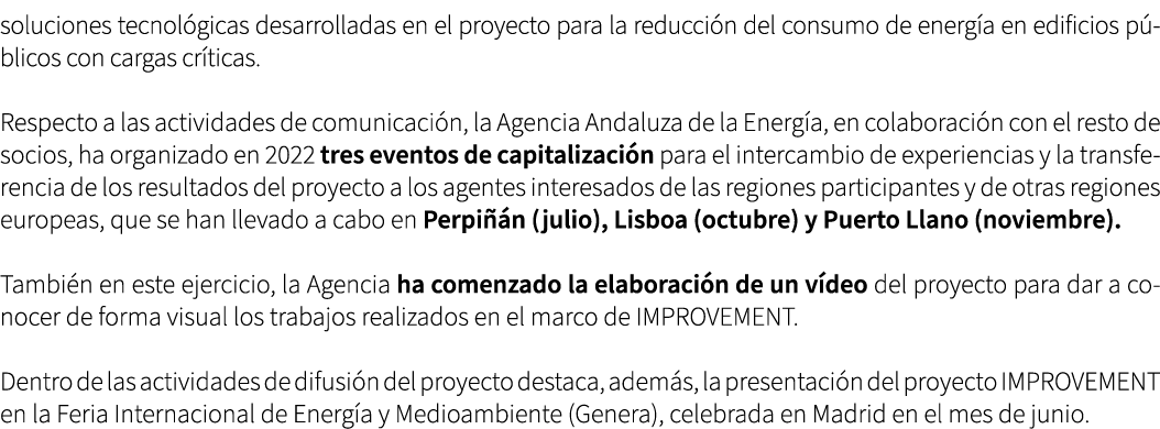 soluciones tecnol gicas desarrolladas en el proyecto para la reducci n del consumo de energ a en edificios p blicos c...