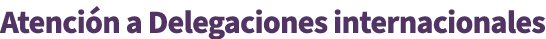 Atenci n a Delegaciones internacionales