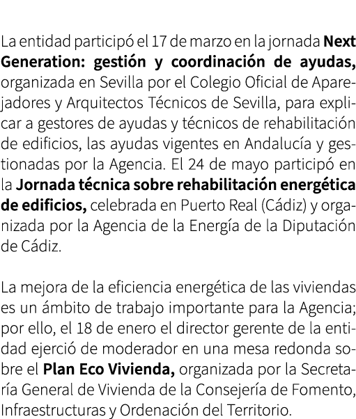  La entidad particip el 17 de marzo en la jornada Next Generation: gesti n y coordinaci n de ayudas, organizada en S...