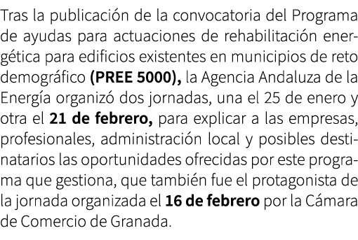 Tras la publicaci n de la convocatoria del Programa de ayudas para actuaciones de rehabilitaci n energ tica para edif...