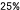 25%