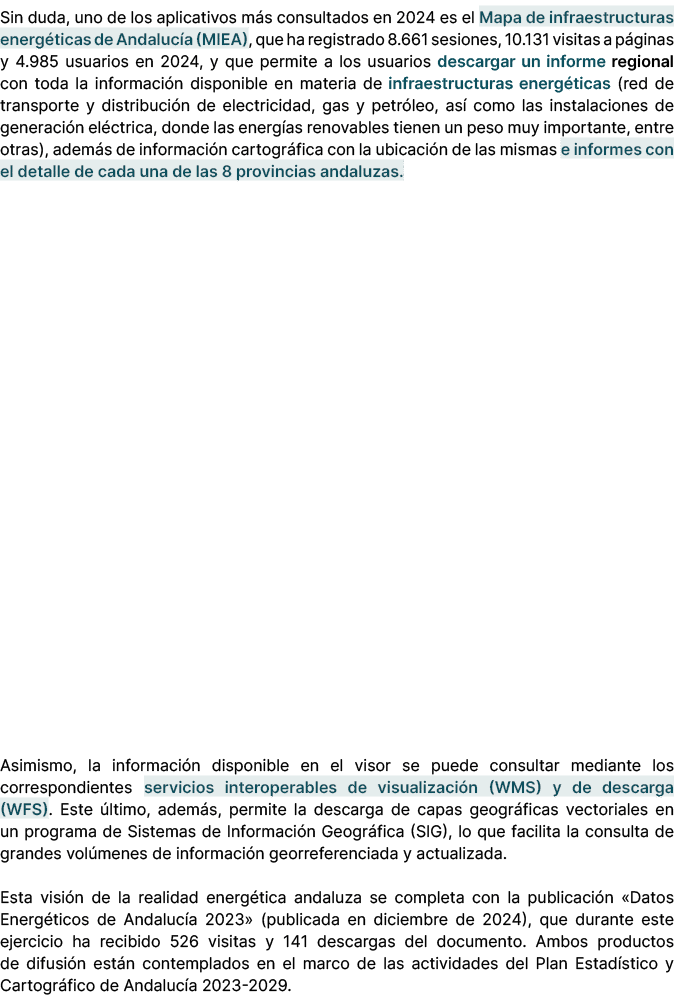 Sin duda, uno de los aplicativos m s consultados en 2024 es el Mapa de infraestructuras energ ticas de Andaluc a (MIE...