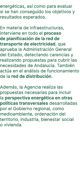 energ ticas, as como para evaluar si se han conseguido los objetivos y resultados esperados. En materia de infraestr...