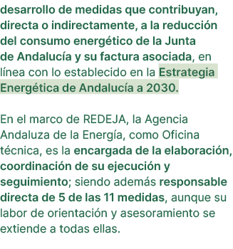 desarrollo de medidas que contribuyan, directa o indirectamente, a la reducci n del consumo energ tico de la Junta de...