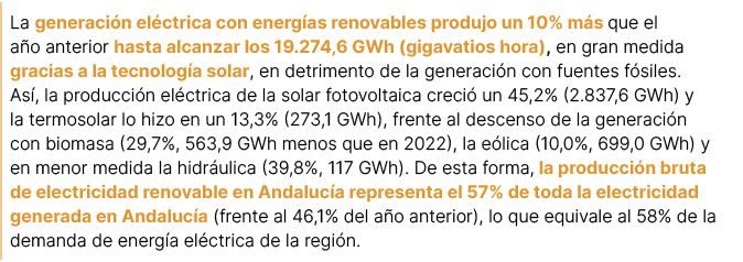 La generaci n el ctrica con energ as renovables produjo un 10% m s que el a o anterior hasta alcanzar los 19.274,6 GW...