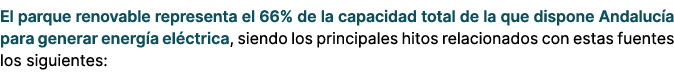 El parque renovable representa el 66% de la capacidad total de la que dispone Andaluc a para generar energ a el ctric...