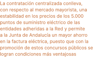 La contrataci n centralizada conlleva, con respecto al mercado mayorista, una estabilidad en los precios de los 5.000...