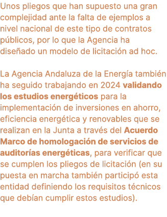 Unos pliegos que han supuesto una gran complejidad ante la falta de ejemplos a nivel nacional de este tipo de contrat...
