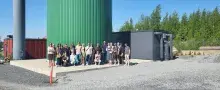 Representantes de los miembros del proyecto europeo REC4EU en una visita a LEMENE, el primer sistema energético autosuficiente puesto en marcha a escala nacional en Finlandia