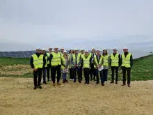 Visita de una delegación de Sajonia a una instalación