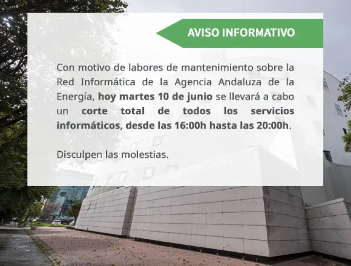 Aviso corte informático