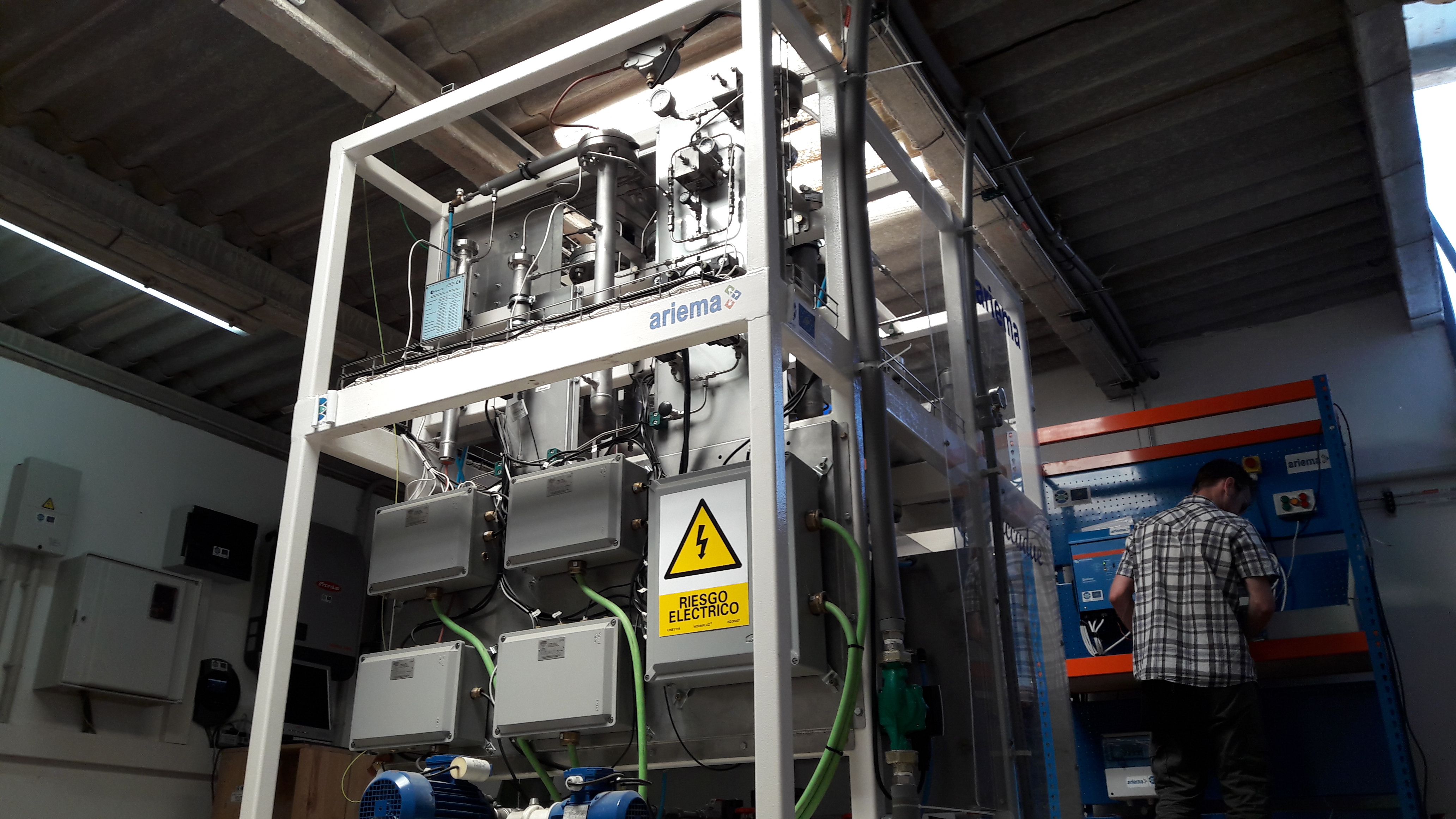 Imagen del proceso de generación de hidrógeno