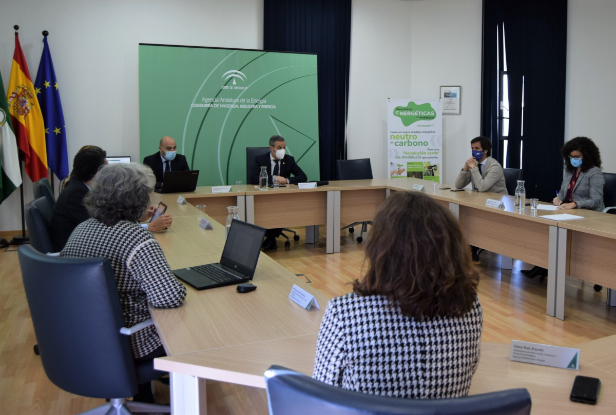 Reunión del Consejero de Hacienda con la Agencia Andaluza de la Energía